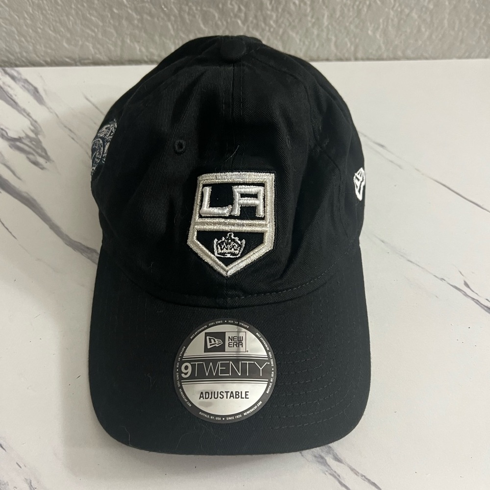 New Era Men's Los Angeles Kings Black Adjustable Hat International Brotherhood